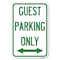 Signmission Guest Parking Only With Bidirectional Arrow Heavy-Gauge Alum. Sign, 12" x 18", A-1218-23930 A-1218-23930 - alternate 1